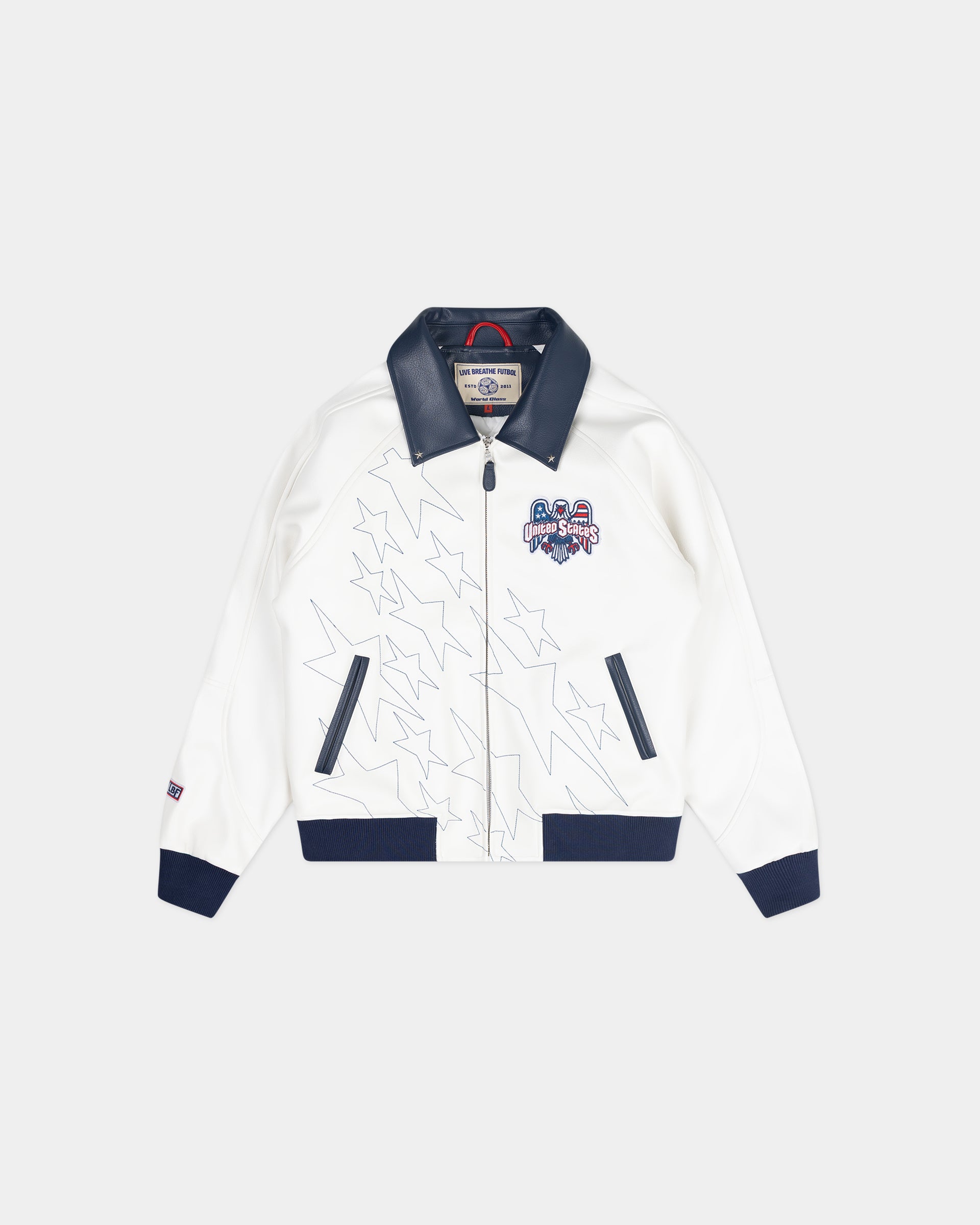 American Futbol Collared Letterman Jacket