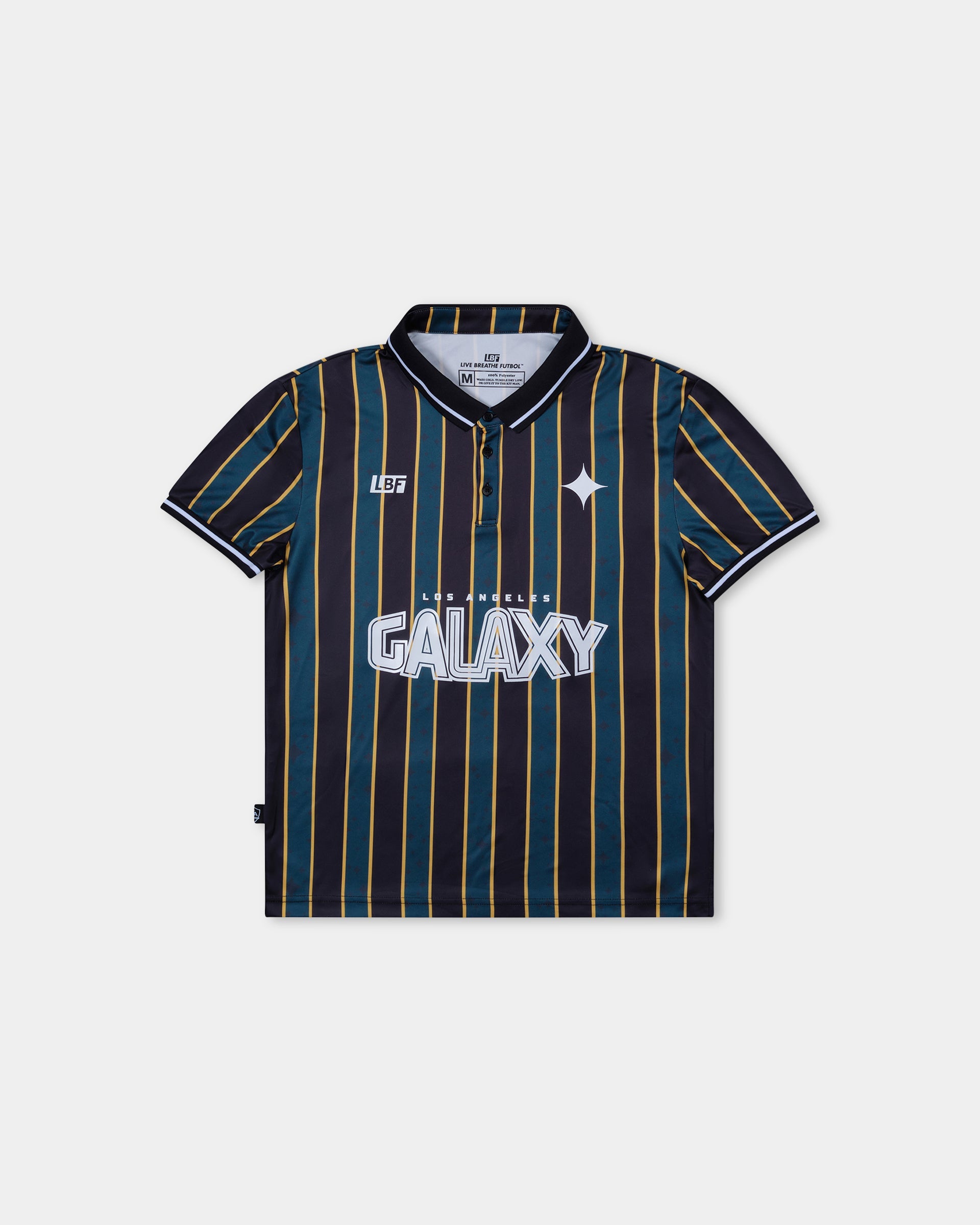 LA Galaxy Striped Polo Shirt