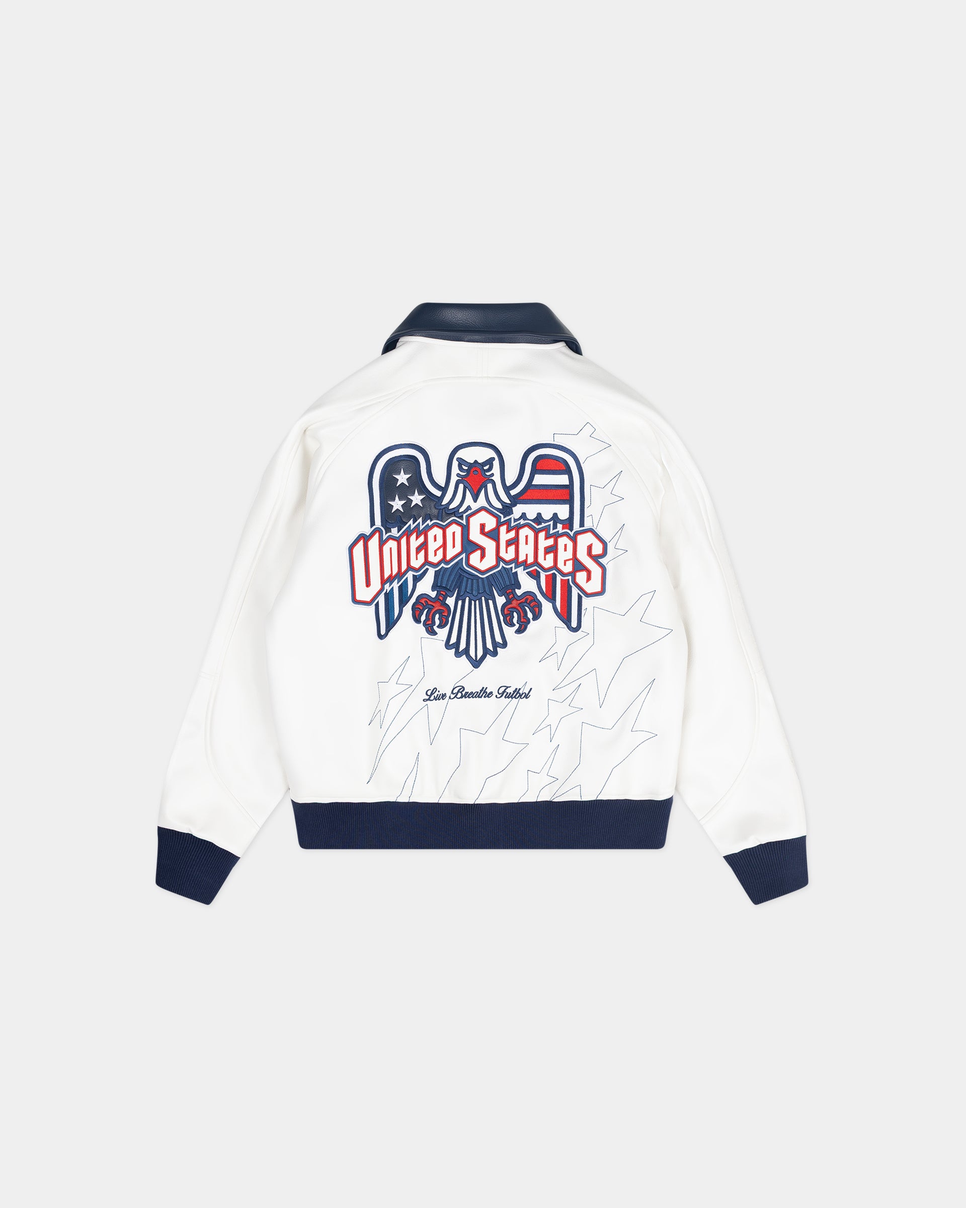 American Futbol Collared Letterman Jacket