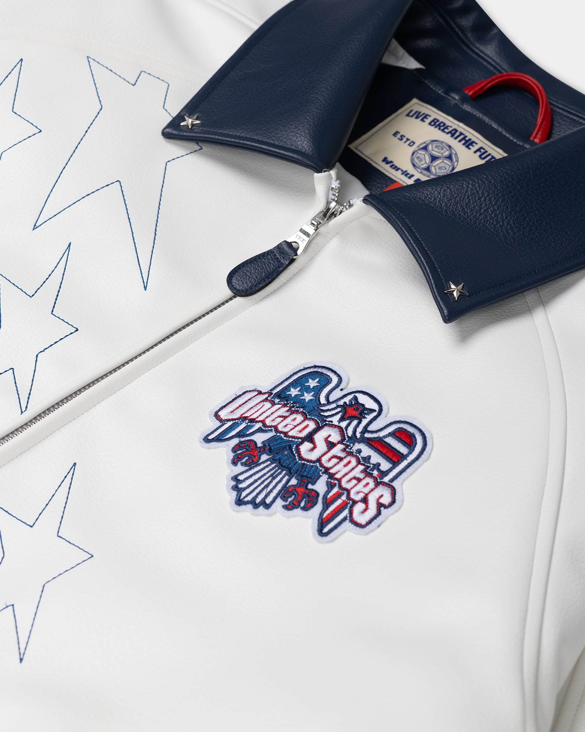 American Futbol Collared Letterman Jacket