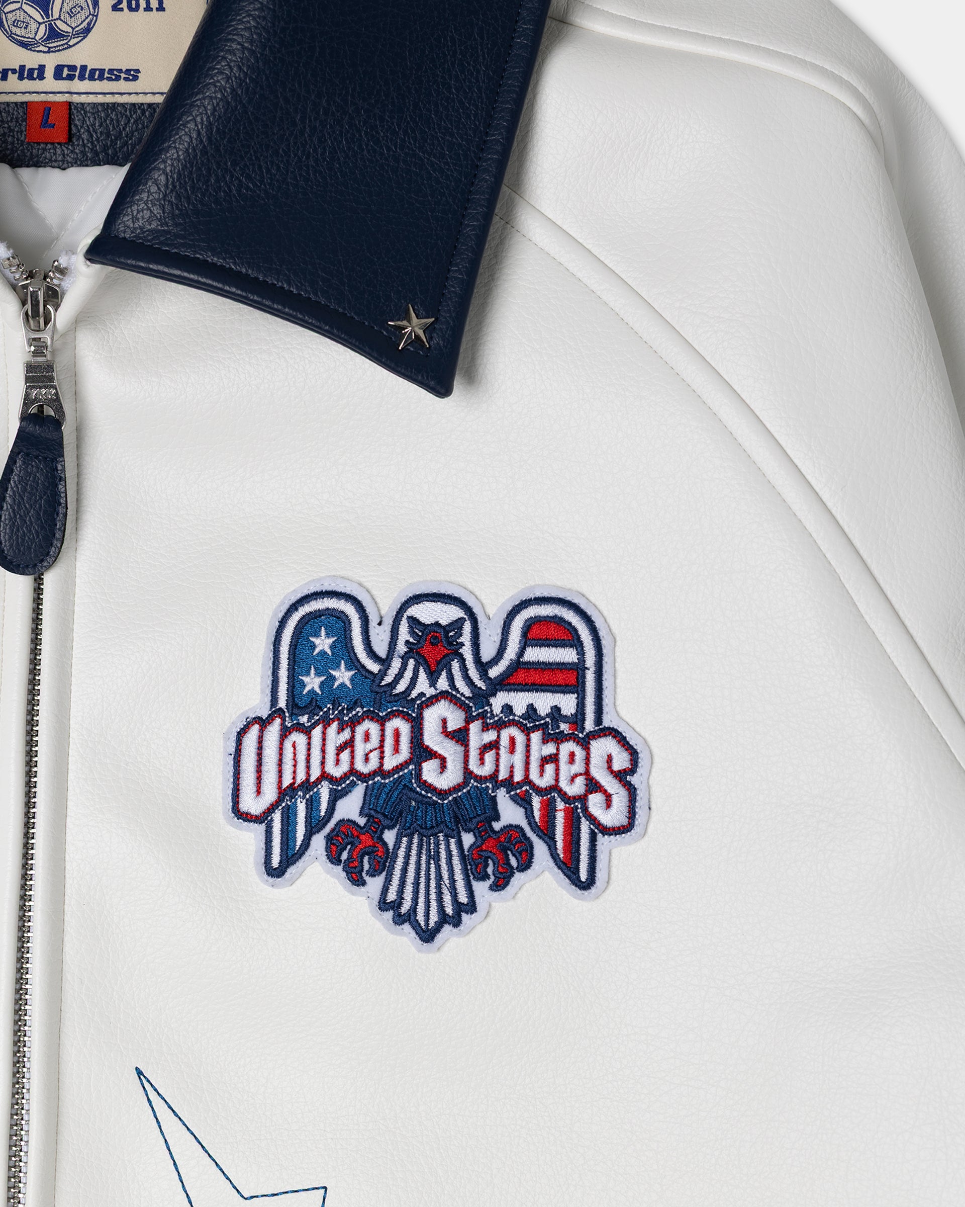 American Futbol Collared Letterman Jacket