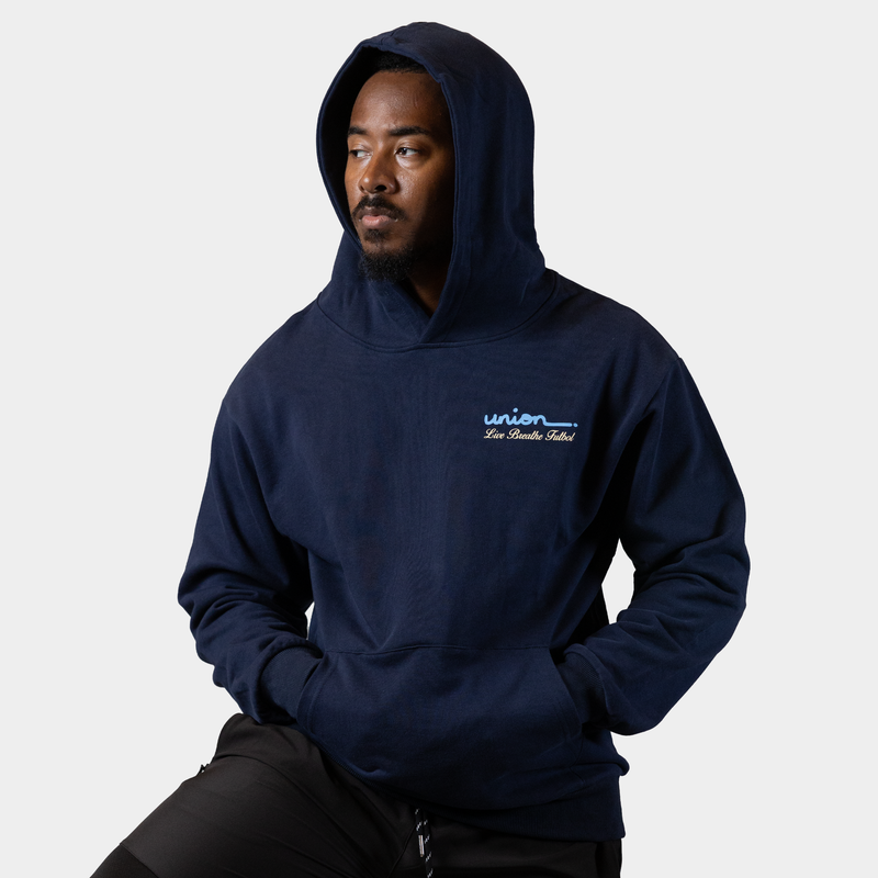 Philadelphia Union Script Pullover Hoodie Live Breathe Futbol