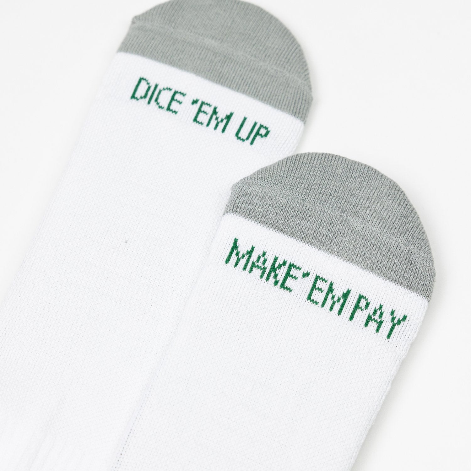 Box Logo Socks (White+Green)