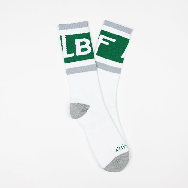 Box Logo Socks (White+Green)