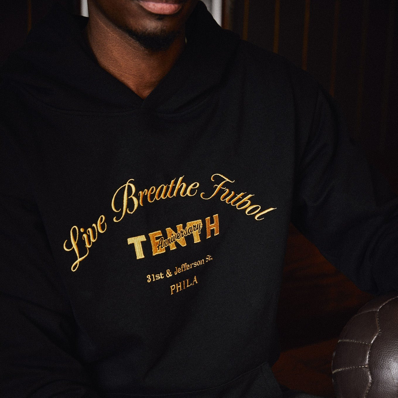 Live Breathe Futbol Tenth Anniversary Hoodie